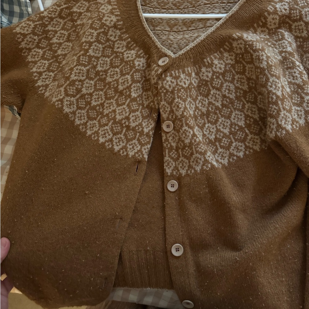 Mama owl Siskin sweater, damaged